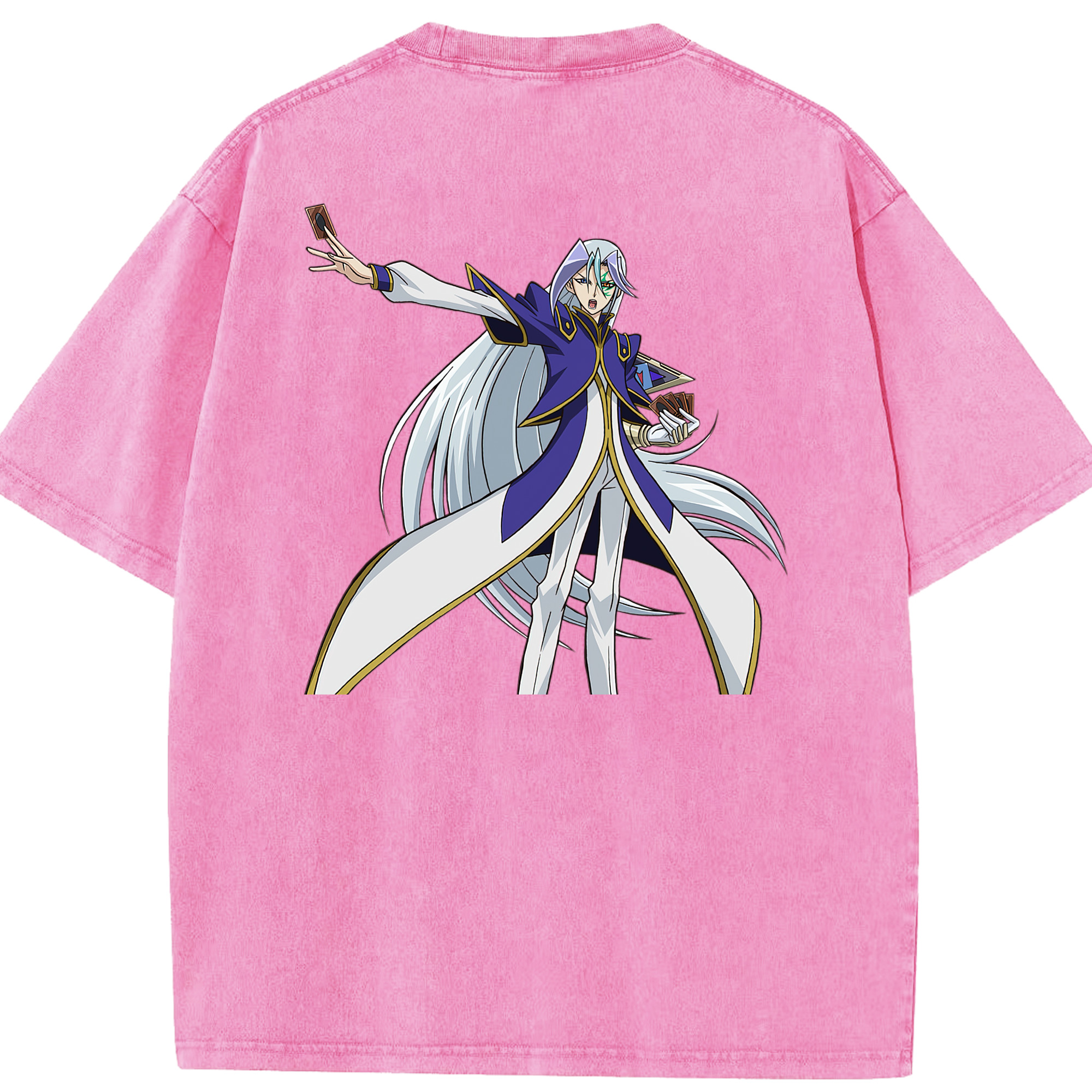（画像用） 遊☆戯☆王 Yu-Gi-Oh! 綿100% ヴィンテージ風 半袖Tシャツ（背面プリント）